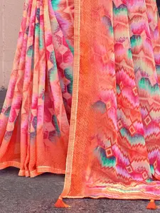 LeeliPeeri Designer Ethnic Motifs Zari Poly Chiffon Saree