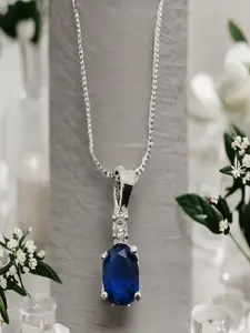 DressBerry Silver-Plated Contemporary Pendants with Chains