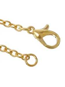 SALTY Gold & White Sign of the Stars Zodiac Taurus Pendant With Chain