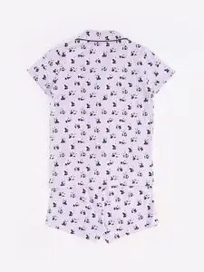 Pantaloons Junior Girls Printed Pure Cotton Night suit