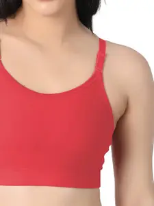 Arc de Shapes Women Full Coverage Non Padded Rapid-Dry Cotton Workout Bra