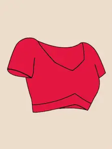 Anouk Solid Zari Pure Cotton Saree