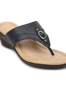 Liberty Women Textured Open Back Wedge Heels