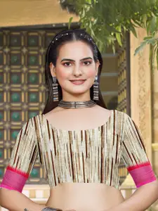 Mitera Floral Zari Pure Cotton Saree