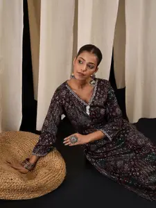 Anouk Ethnic Motifs Printed Straight Kurta