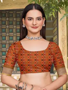 Mitera Floral Printed Pure Cotton Saree