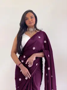 Anouk Floral Embroidered Saree