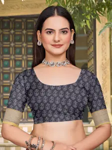 Mitera Ethnic Motifs Print Zari Pure Cotton Saree