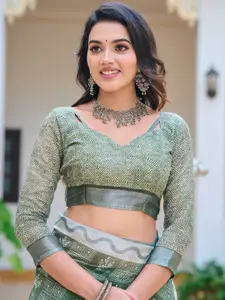 Mitera Floral Printed Pure Cotton Saree