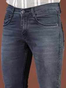 V-Mart Men Slim Fit Low Distress Light Fade Jeans