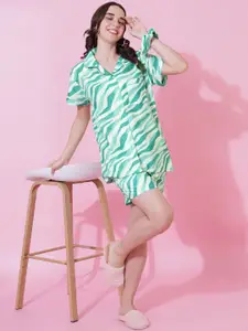 FFLIRTYGO Women Printed Night suit