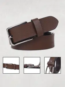 LOOPA Men Textured Leather Formal Belt