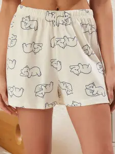 Trendyol Printed Pure Cotton Night suit