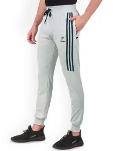 FABSTIEVE Men Striped Cotton Mid Rise Joggers