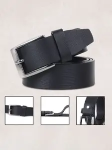 LOOPA Men Textured Leather Formal Belt