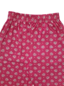 BAESD Women Typography Printed Pure Cotton Night suits