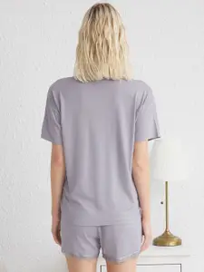 Trendyol Women V-Neck Night suit