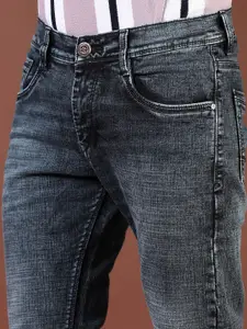 V-Mart Men Slim Fit Low Distress Heavy Fade Jeans