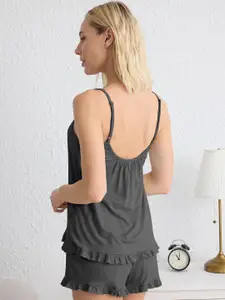 Trendyol Antrasit Women Night suit