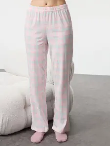 Trendyol Women Round Neck Top & Pyjamas Night suit