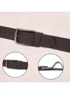 LOOPA Men Textured Leather Formal Belt