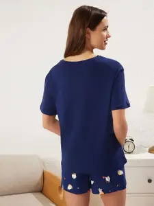 Trendyol Printed Pure Cotton Night suit