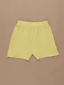 Purple United Kids United Girls Mid-Rise Cotton Shorts