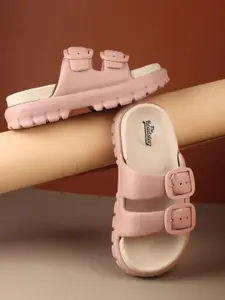 The Roadster Lifestyle Co Women Open Toe Comfort Heel Sandals