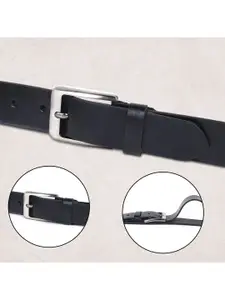 LOOPA Men Textured Leather Formal Belt