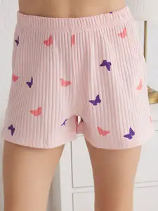 Trendyol Women Printed Lapel Collar Night suit