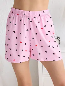 Trendyol Women Printed Pure Cotton Shoulder Straps Night suit