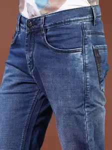 V-Mart Men Slim Fit Low Distress Heavy Fade Jeans