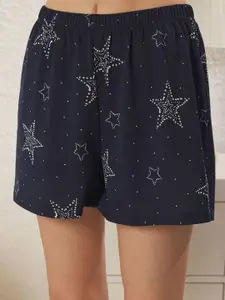 Trendyol Women Printed Shirt Collar Night suit