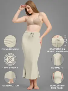 Trendmalls Women Lycra Spandex Stretchable Saree Shapewear