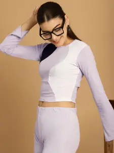 ETC Women Colourblocked Night suit