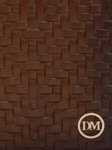 Da Milano Men Geometric Printed Leather Two Fold Wallet