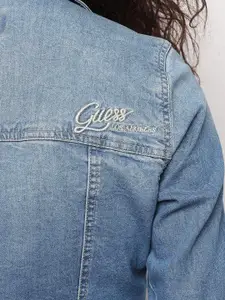 GUESS Women Slim Fit Opaque Casual Shirt