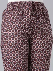 Go Colors Printed Straight-Leg Lounge Pant