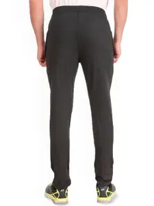 FABSTIEVE Men Brand Logo Printed Cotton Slim Fit Mid Rise Track Pants