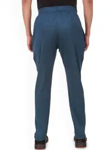 FABSTIEVE Men Brand logo Printed Cotton Mid Rise Regular Fit Track Pants