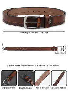 LOOPA Men Textured Leather Formal Belt