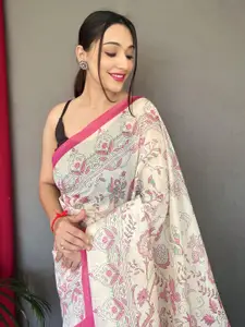 Anouk Floral Pure Cotton Saree