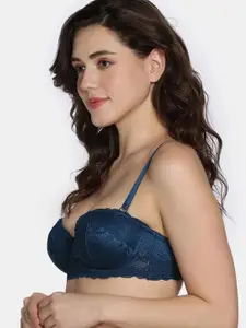 Zivame Bandeau Bra Medium Coverage Underwired Lightly Padded