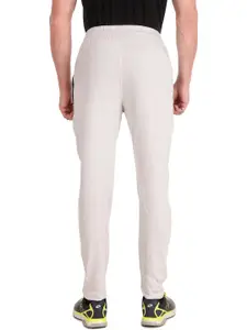 FABSTIEVE Men Brand Logo Printed Cotton Mid Rise Track Pants