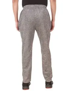 FABSTIEVE Men Self Designed Cotton Mid Rise Track Pants