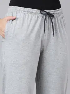 Kryptic Women Pack Of 2 Mid-Rise Pure Cotton Lounge Pants