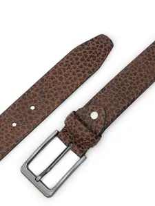 LOOPA Men Textured Leather Formal Belt