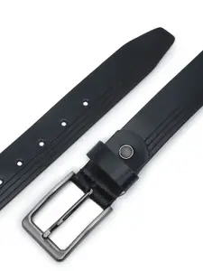 LOOPA Men Textured Leather Formal Belt