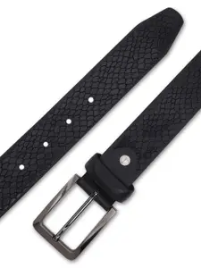 LOOPA Men Textured Leather Formal Belt