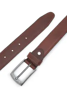 LOOPA Men Textured Leather Formal Belt